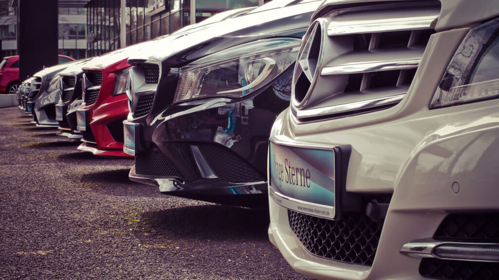 Rental cars parked in Tirana ready for every season in Albania, offering options for summer, winter, spring, and autumn travel